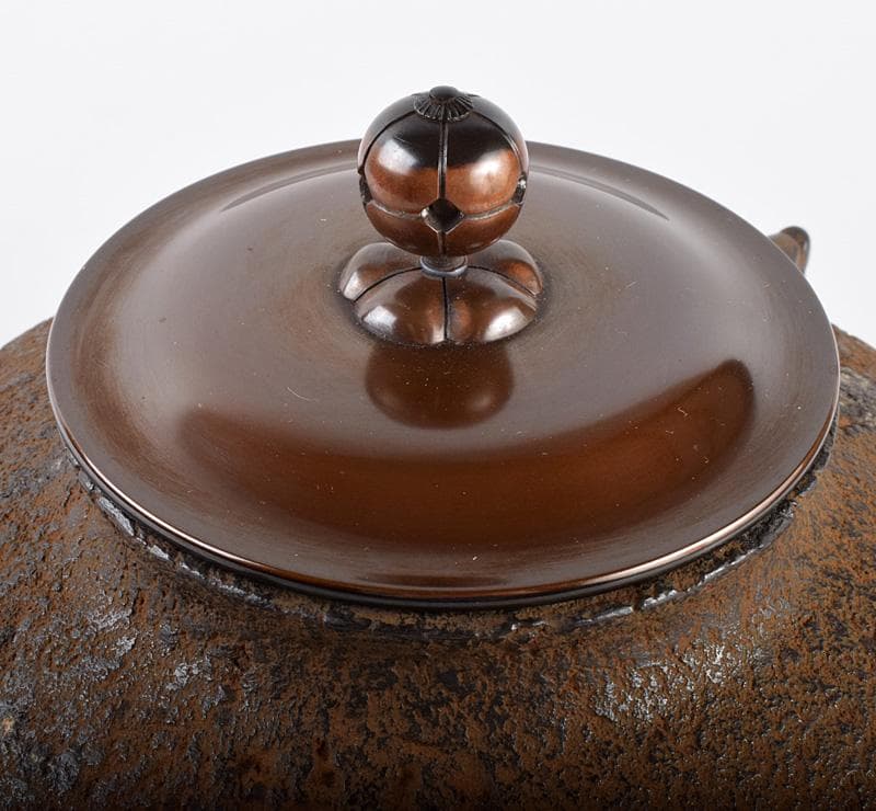 茶道具　釜師　十二代　和田美之助造　阿弥陀堂釜　共箱　M 3772B