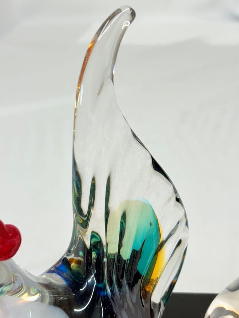 Multi Glass マルティグラス クリスタルガラス 猪 犬 鳥 干支 置物