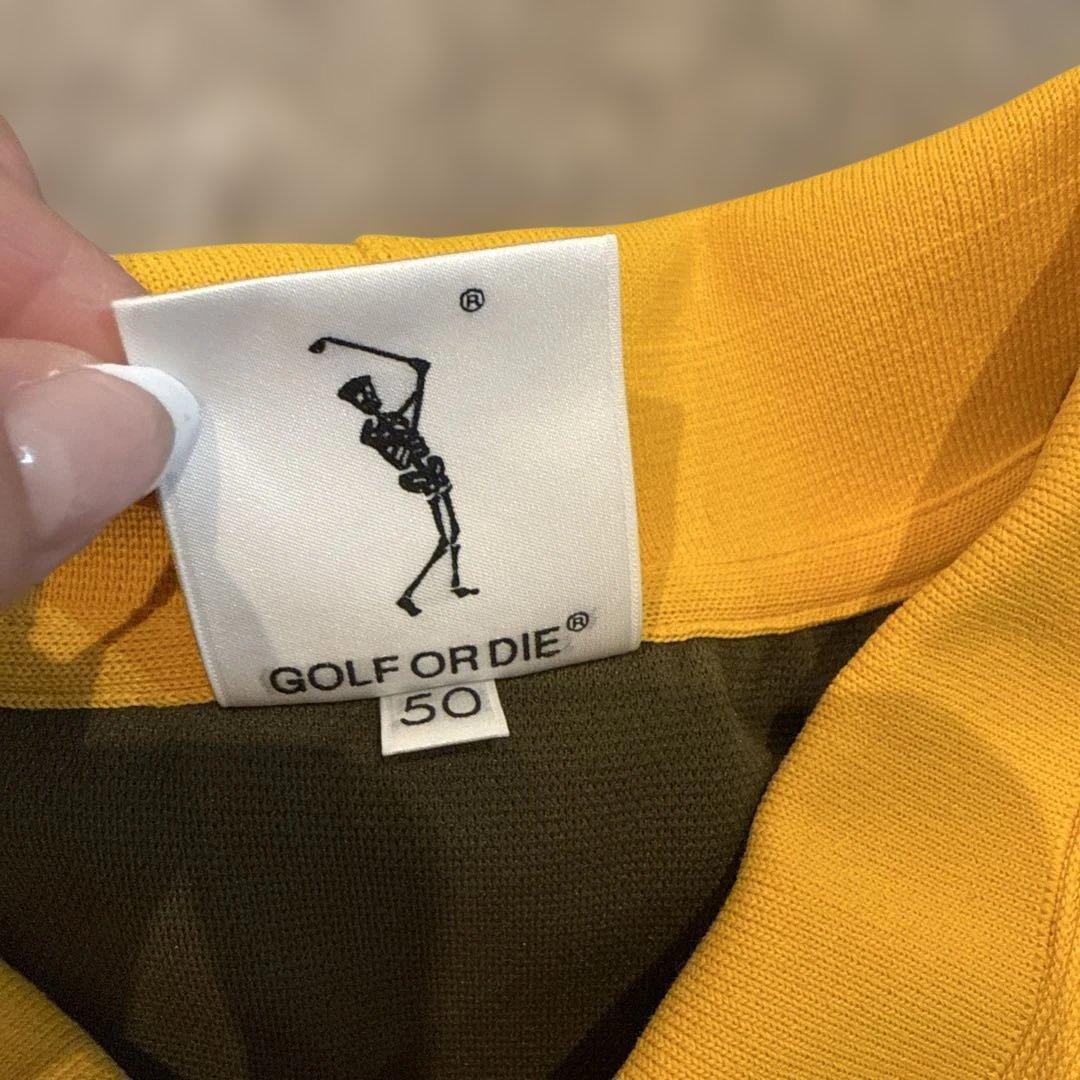 MARK&LONAオリーブグリーン スカルロゴ ポロシャツ 50新品未使用