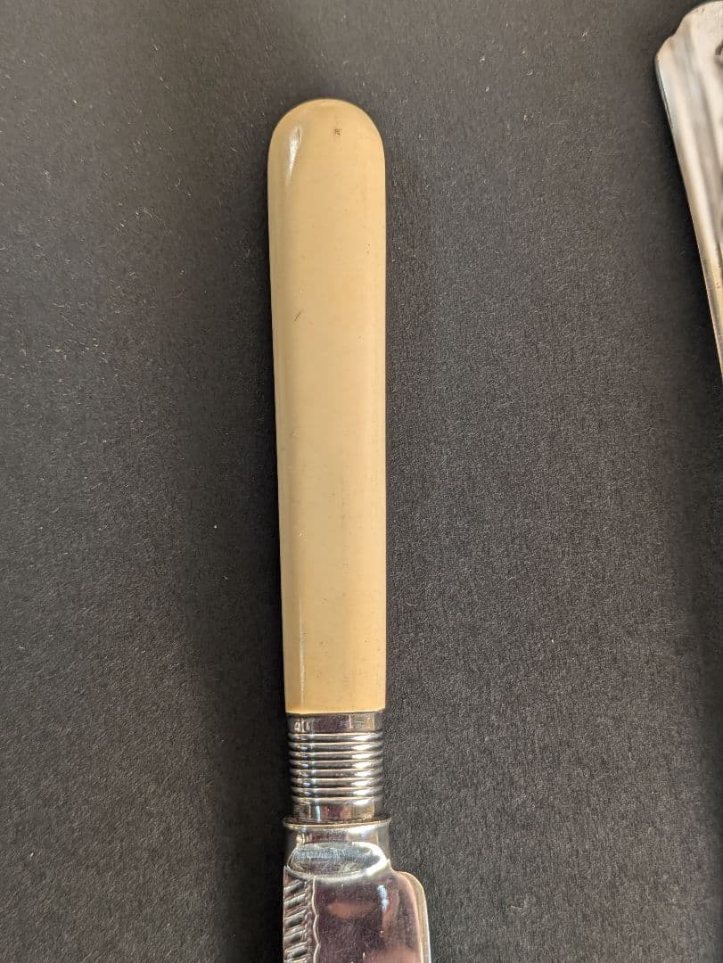 イギリス アンティーク シルバープレート ケーキナイフ ケーキサーバー 戴冠式