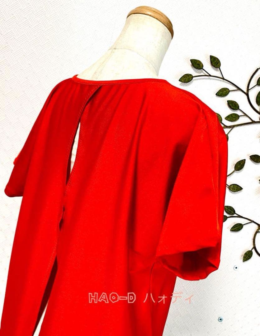 社交ダンス★新作★レッスンウェア★オリジナル★赤2点セット