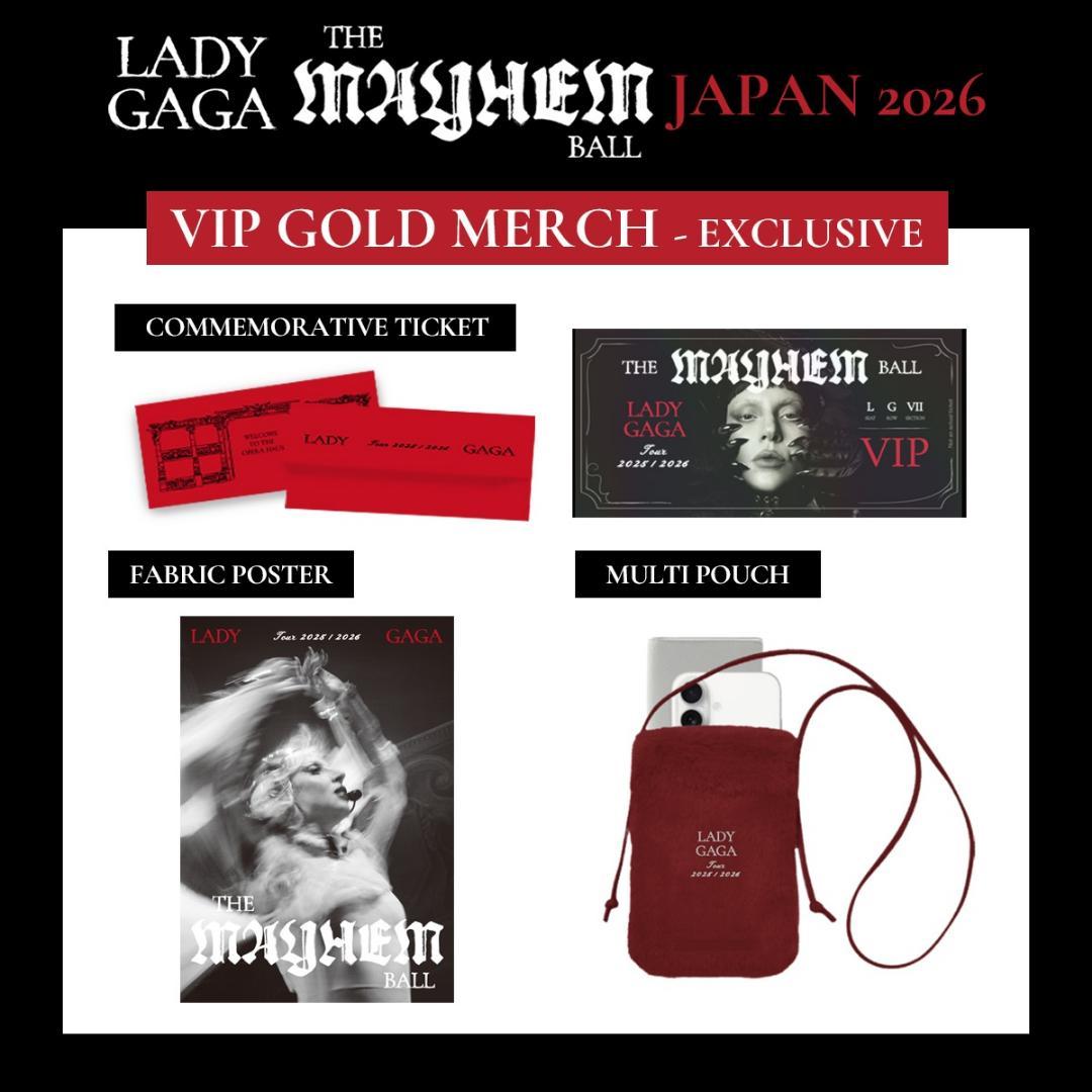 新品Lady Gaga VIP Gold Merch セット 2026レディガガ