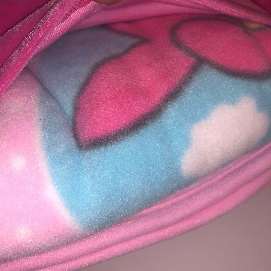 未使用 マイメロディ ハーフケット ひざ掛け クッションになるカバー付 マイメロ