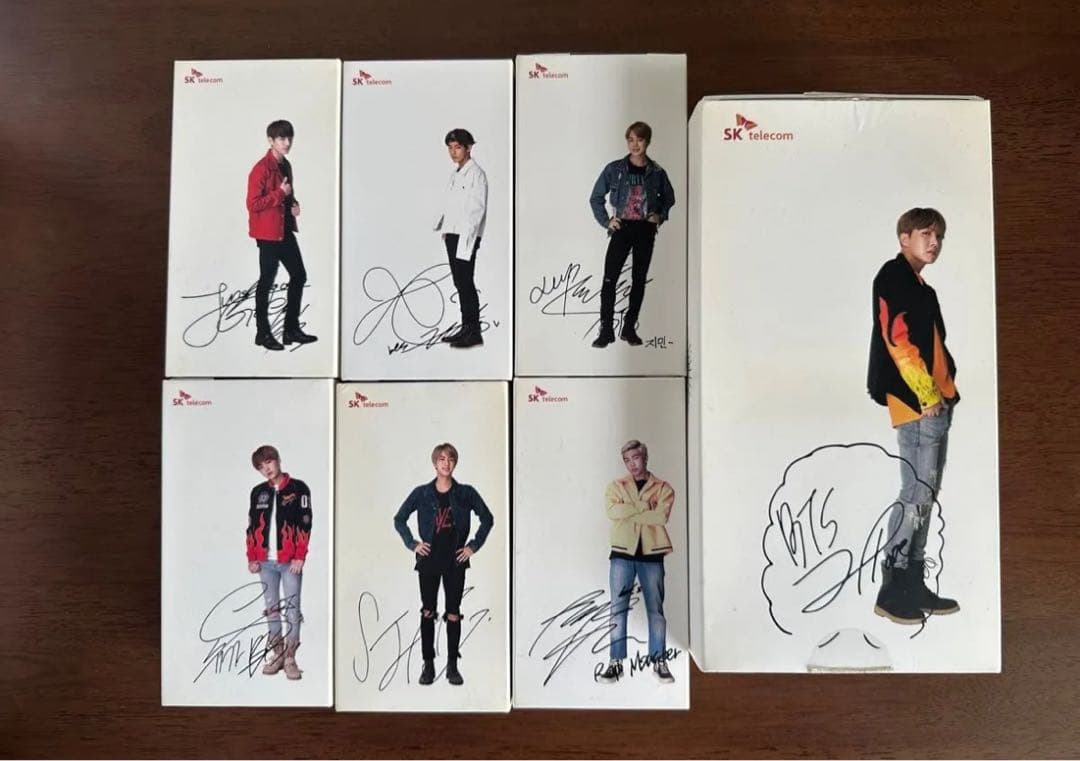 BTS 防弾少年団 SK telecom テレコム公式　フィギュア　7点