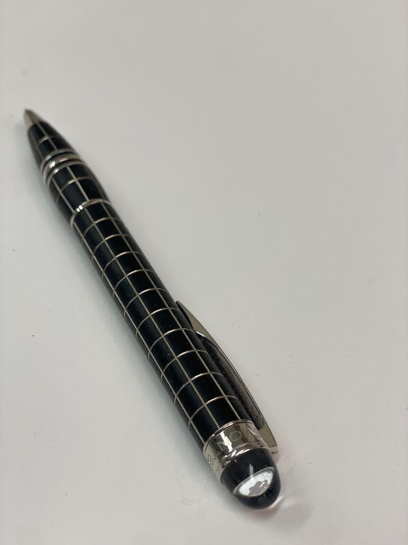 モンブラン スターウォーカー ボールペン メタルラバー格子柄（中古美品）