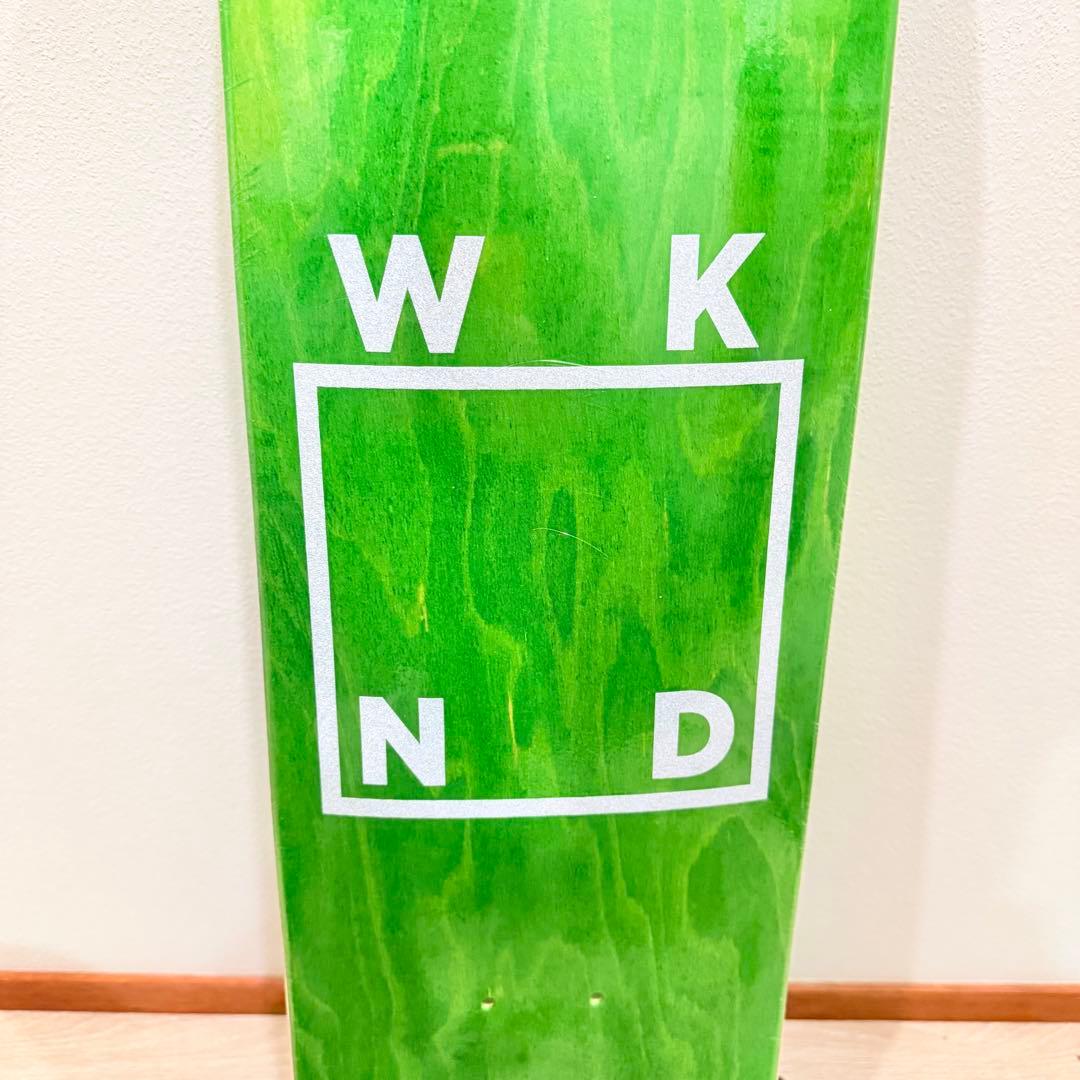 新品　WKND TVロゴ デッキ 7.75 グリーン　スケボー　廃盤　ボード