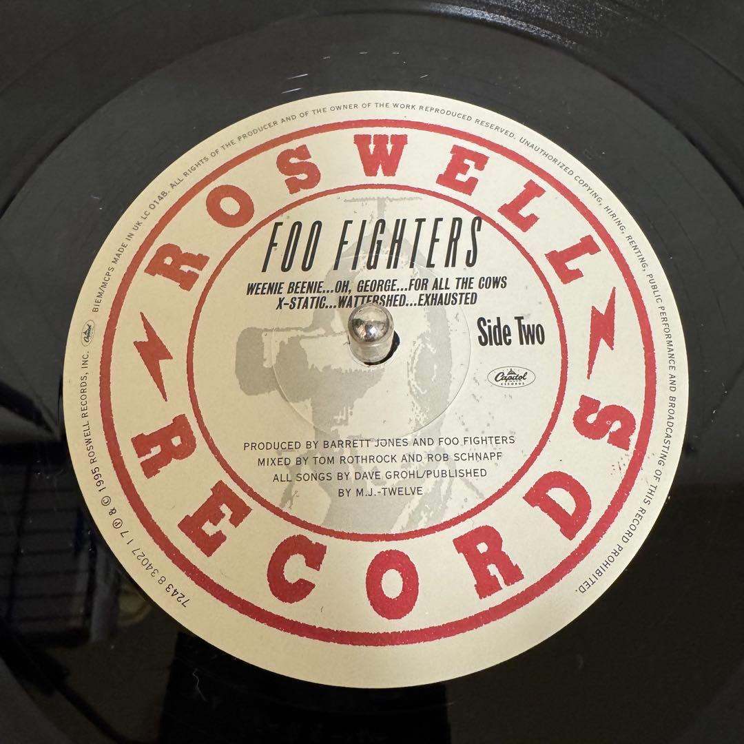 Foo Fighters デビューアルバム UK盤オリジナルレコード