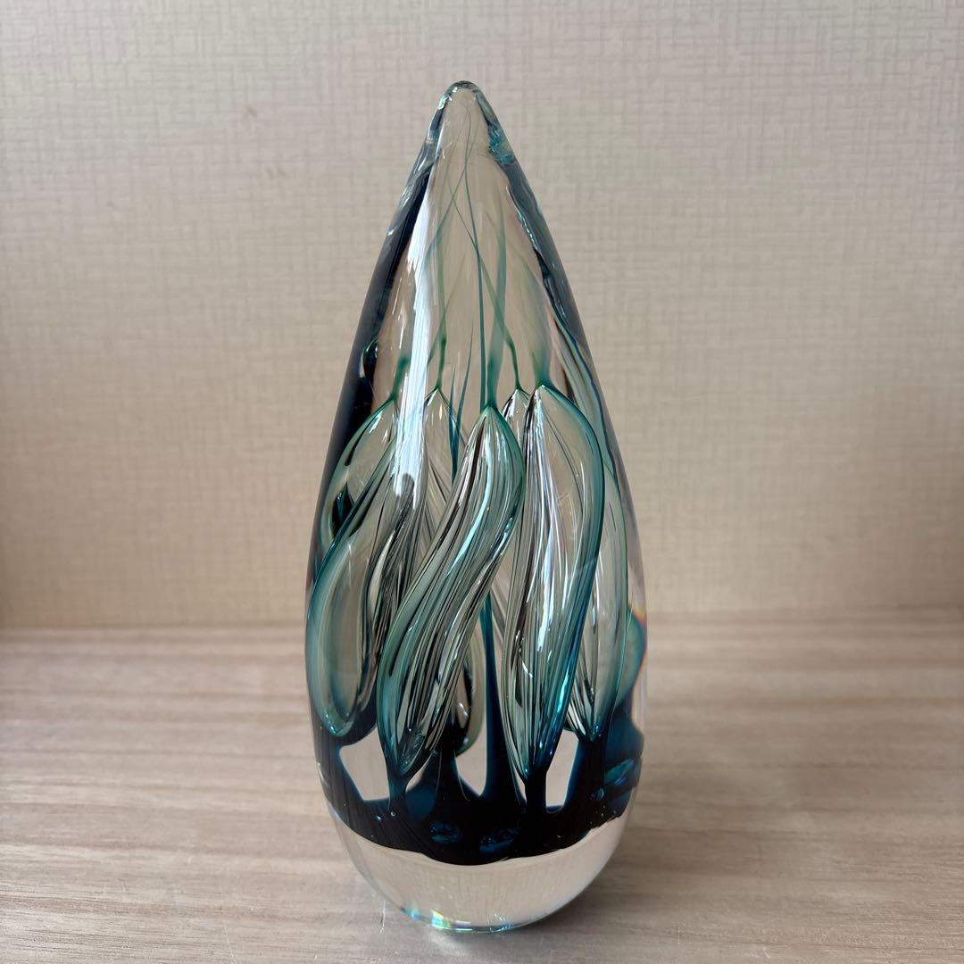 STUDIO AHUS スウェーデン　ガラス製　ペーパーウェイト　大きめ