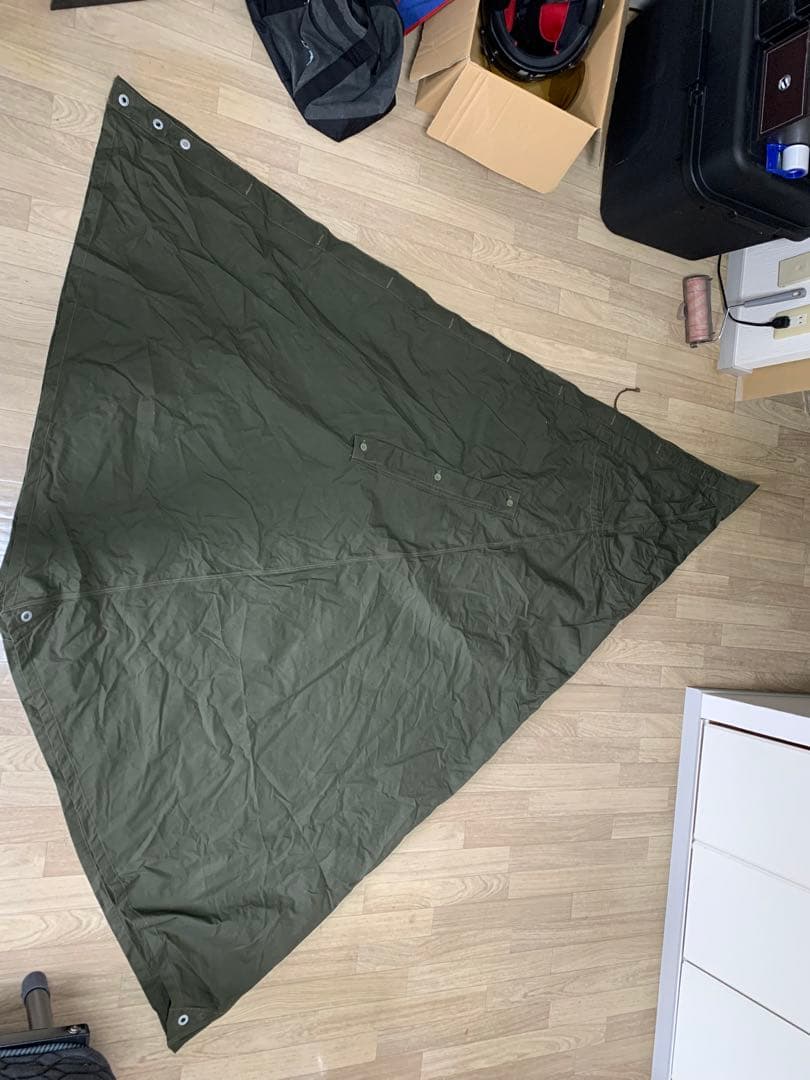 ポーランド軍　ポンチョ　テント　軍幕 2枚セット　サイズ3