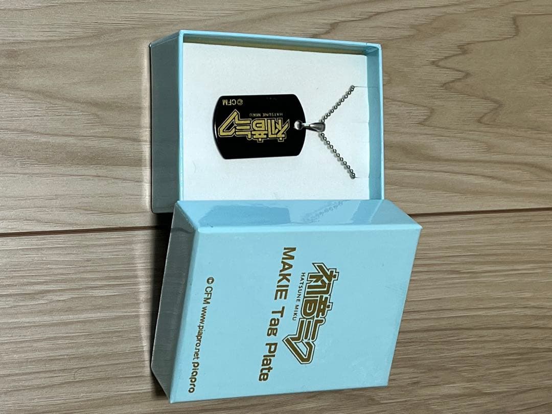 初音ミク　蒔絵タグプレート