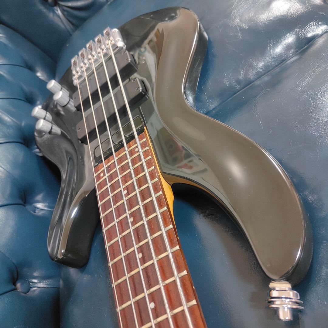 Aria pro 2 アリアプロ2 5弦ベース アクティブ 本革ストラップ付き