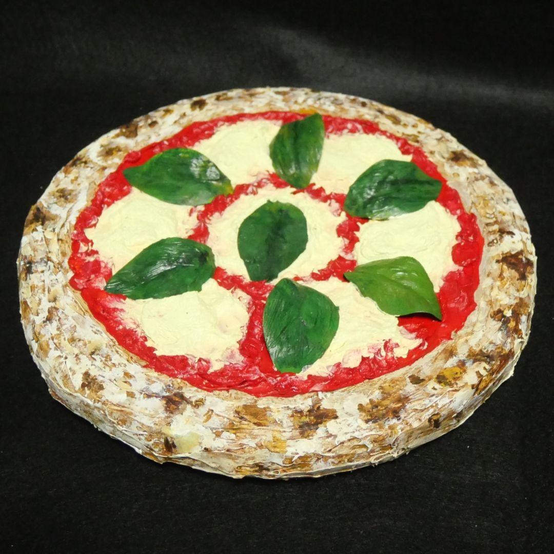 油絵 油彩 油彩画 絵 絵画 円形【ピザ】