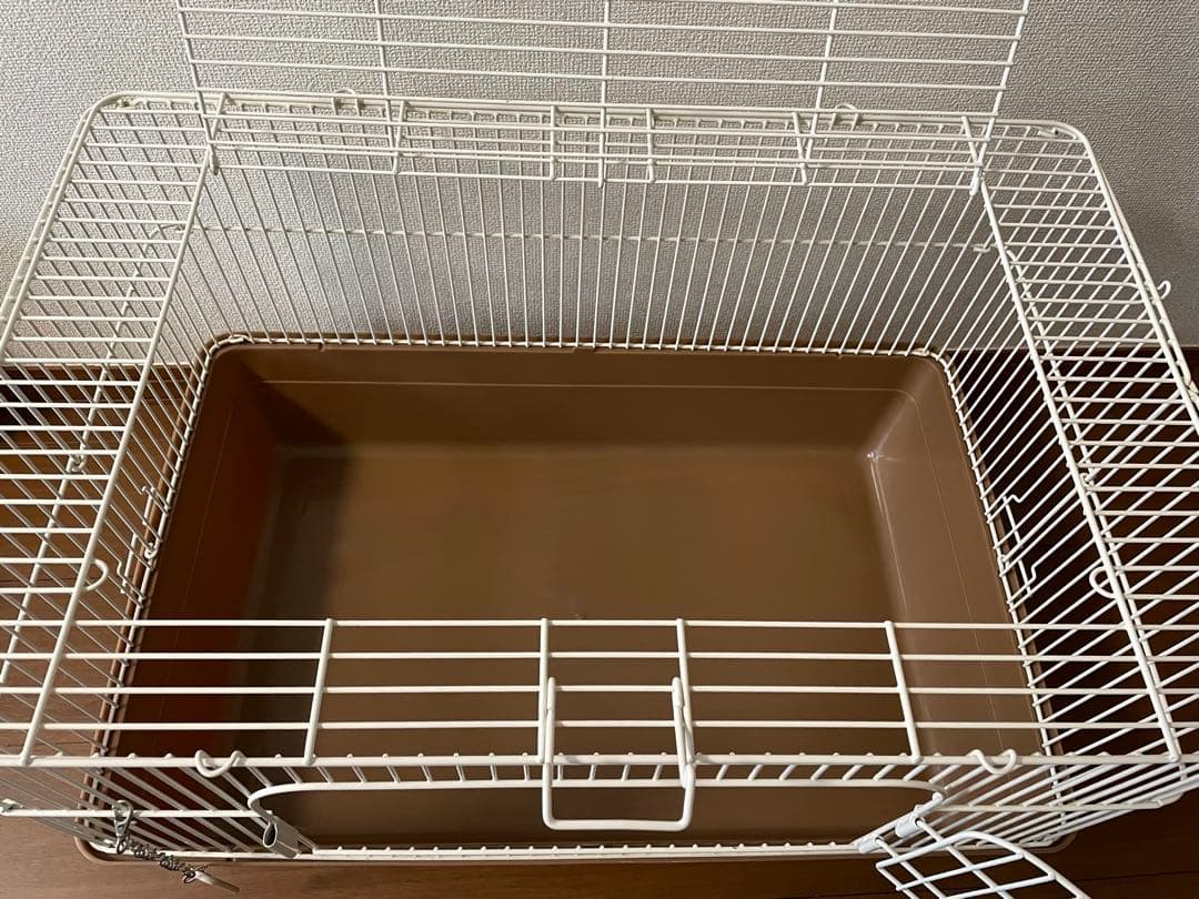 【わたあめ】中型ホワイト小動物用ケージ