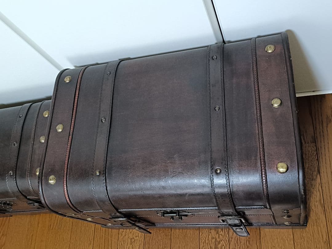 アンティーク 木製木箱 2個セット 大小