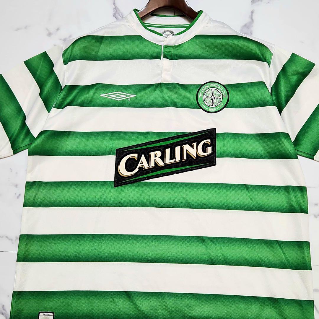 セルティック ユニホーム 2003 100周年 ロゴ 刺繍 アンブロ 半袖シャツ
