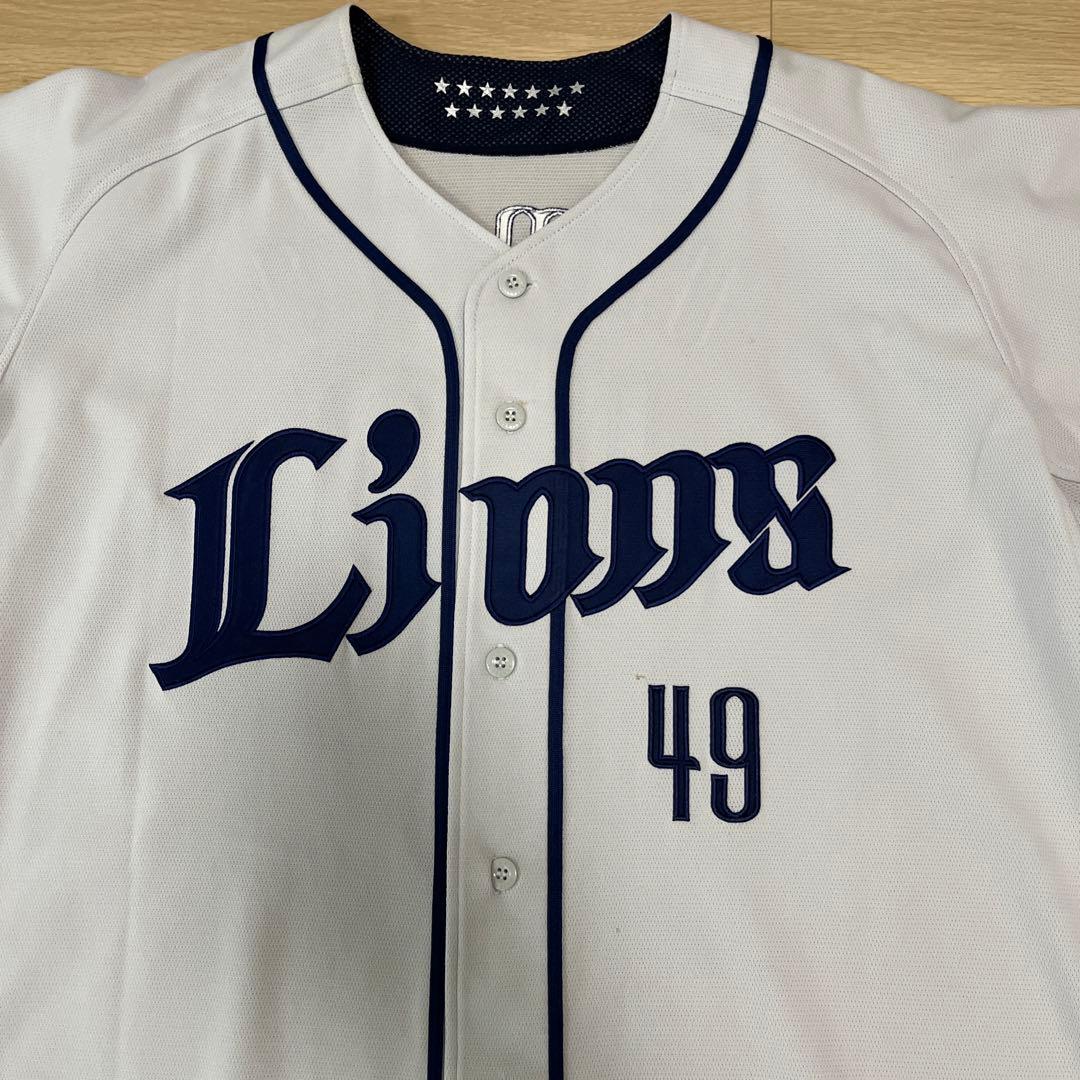 埼玉西武ライオンズ　上本 達之　実使用ビジターユニフォーム
