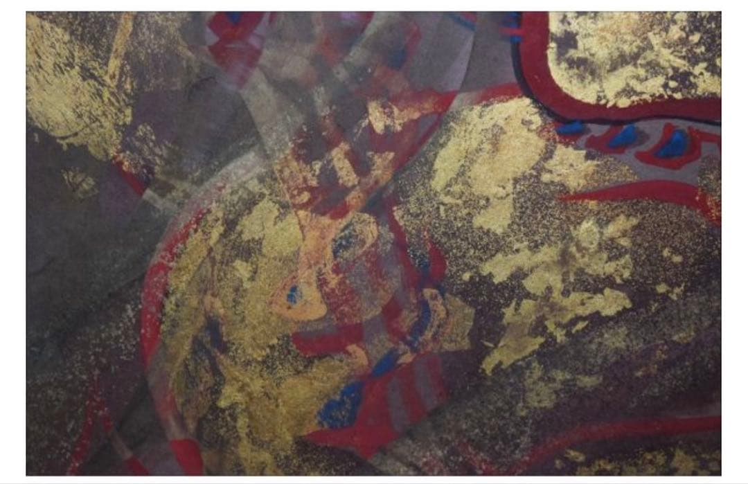 【真作絵画】橘天敬 肉筆作品「不動明王図」 横山大観に私淑 日本画10号 額装