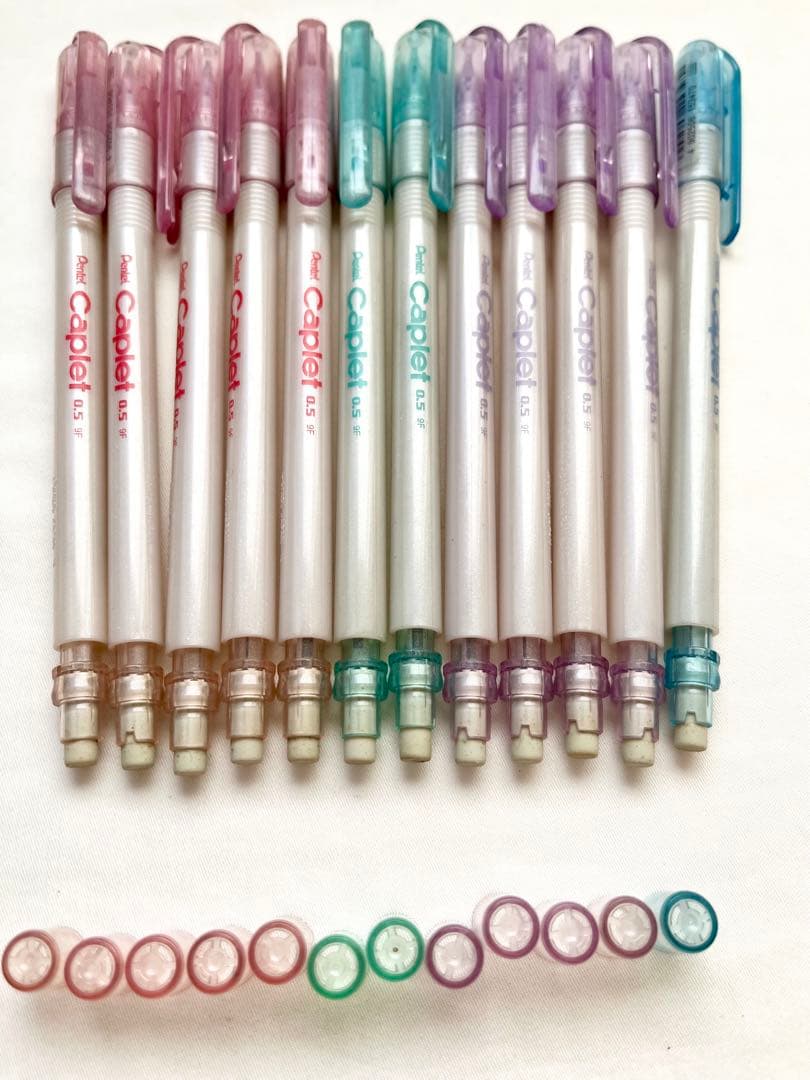 ぺんてる Caplet キャップレット シャープペン 32本パール廃盤品