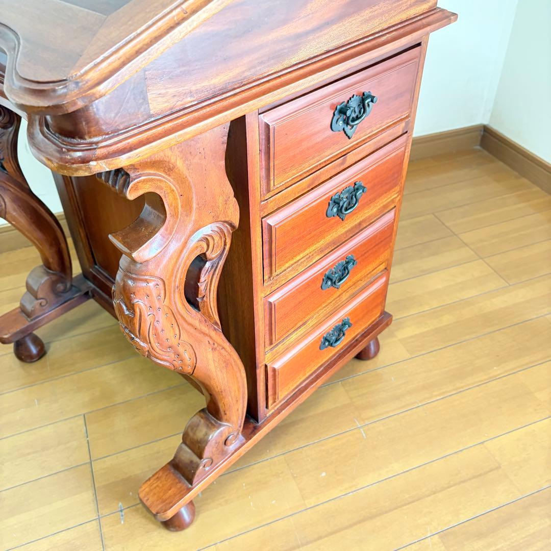 【希少・レトロ】英国アンティーク ダベンポートデスク ライティングデスク