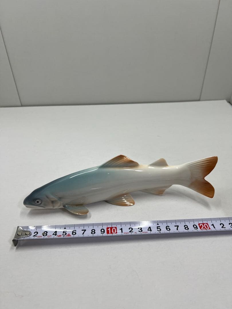 オールドノリタケ　置物　鮎　フィギリン