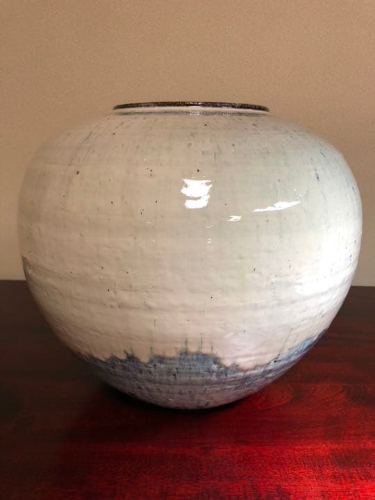 No.57☆送料無料☆熊本☆玉名☆西照寺窯☆林清治☆大花瓶☆箱付き☆