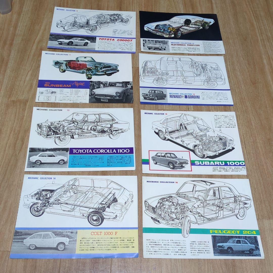 ★★1960年代後半　平凡パンチ綴込付録　カーシリーズメカニックコレクション★★
