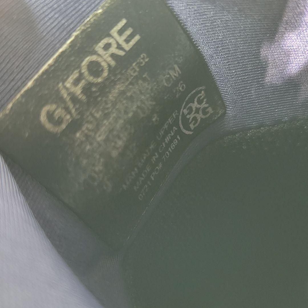 【美品】ジーフォア　ゴルフシューズ　ネイビー　ボア　スパイクレス