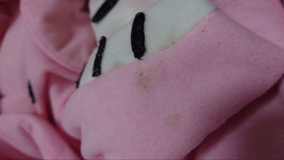 約20年前購入 ハローキティ　レトロ　収納ケース　ピンク くまさん 難有