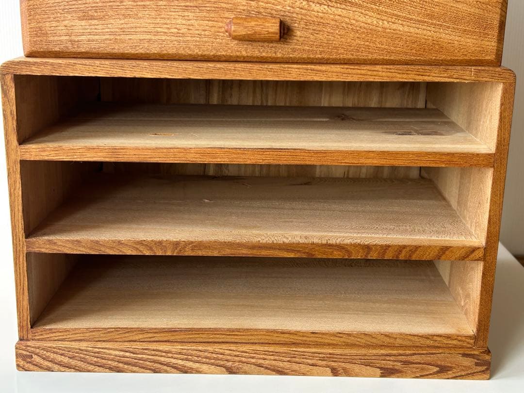 ヴィンテージ　3杯小引き出し　レターケース　古道具　ドロワー　抽斗 収納