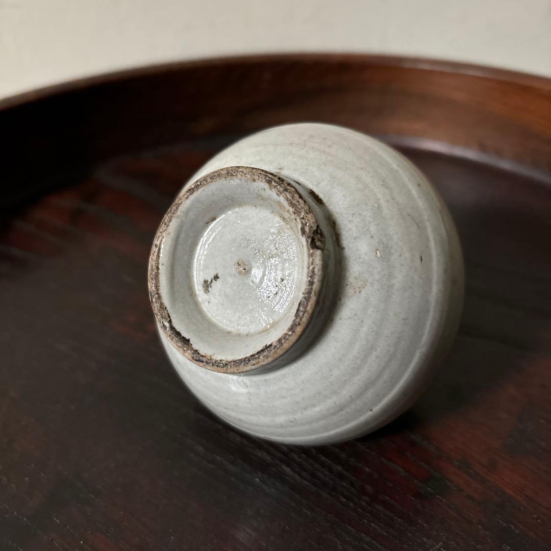 古伊万里染付油壷　⑤江戸時代　骨董　民芸　古道具　アンティーク　検:白洲正子李朝