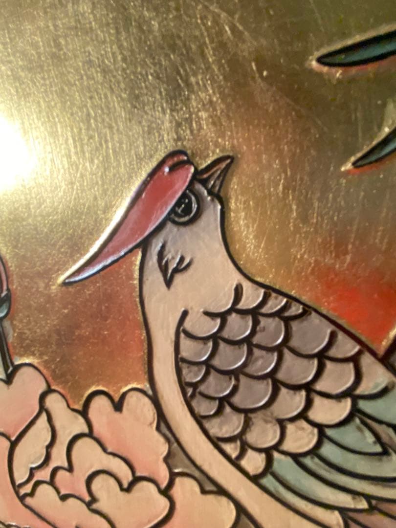 2802❣️ 中国　金屏風　アンティーク