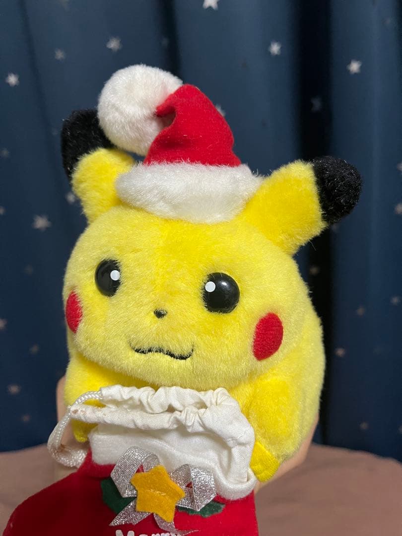 TOMY　初期　ピカチュウ　サンタ　クリスマス　ぬいぐるみ