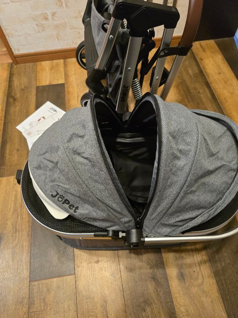 ペットカート グレー 小、中型犬用 新品 未使