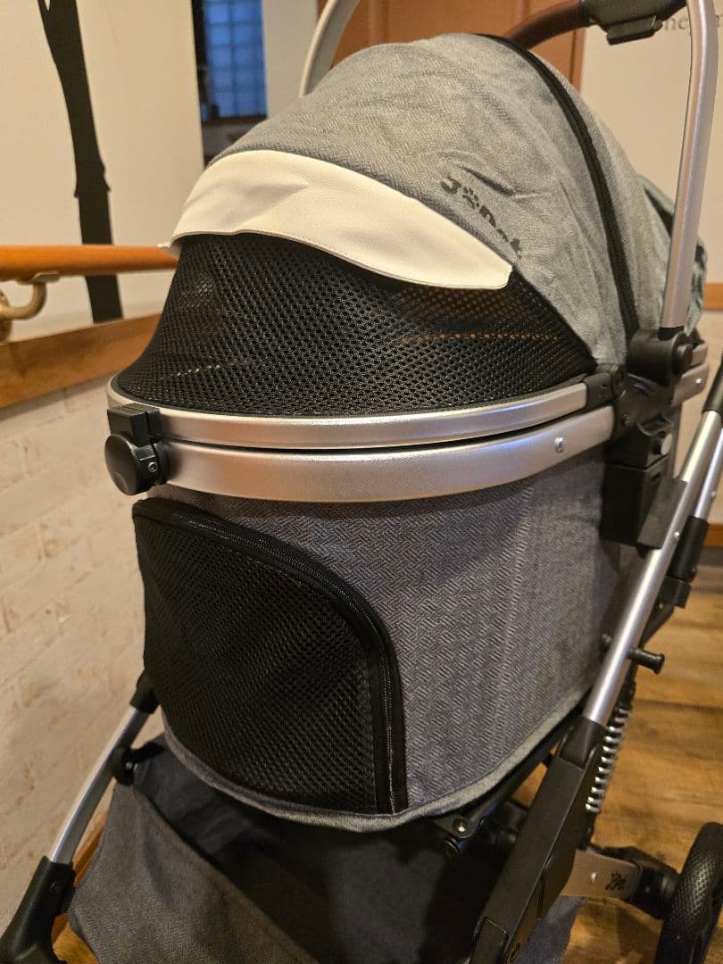 ペットカート グレー 小、中型犬用 新品 未使