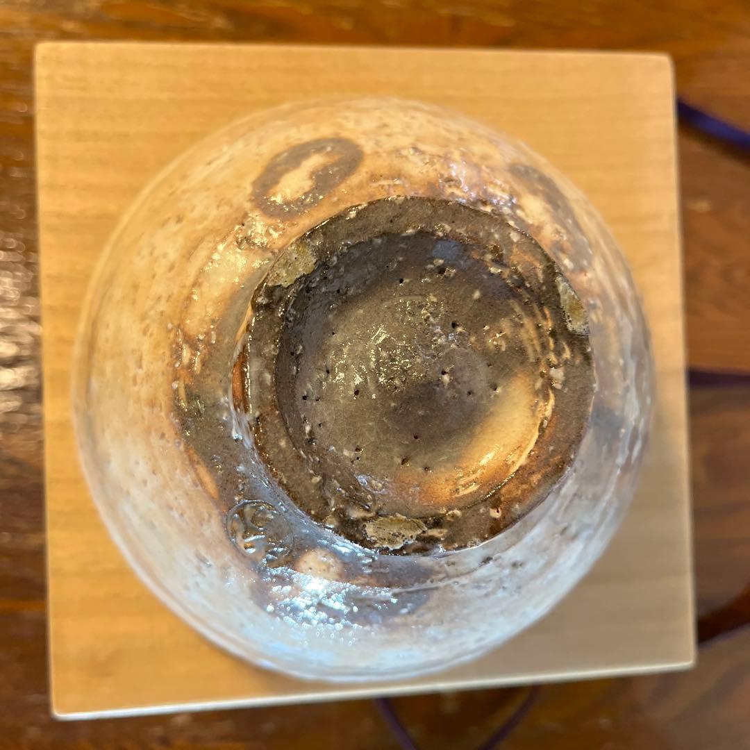 陶器製茶碗 木箱付き　岡田裕作　萩焼　井戸茶碗