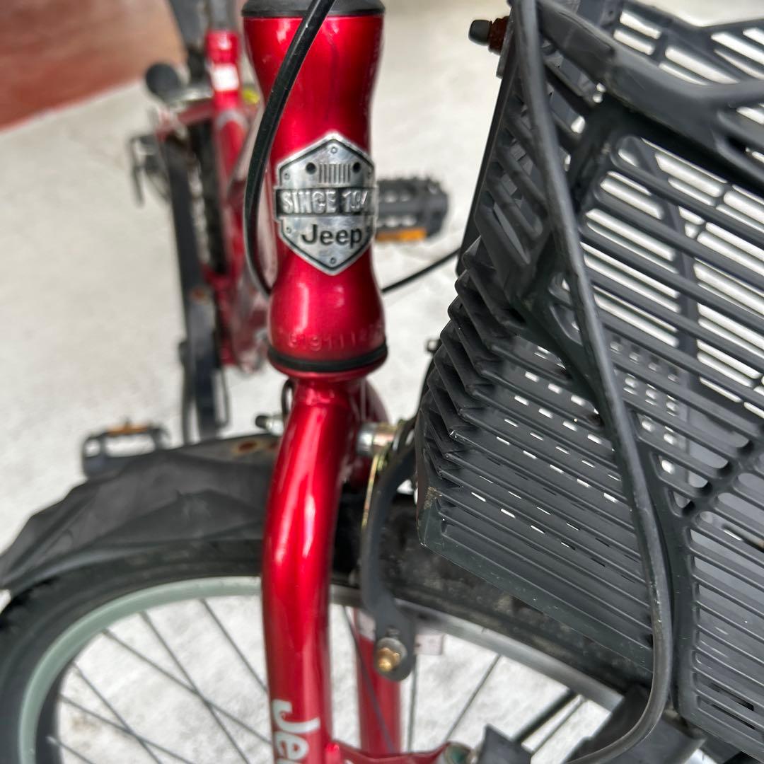 Jeep ジュニアバイク 赤24インチ