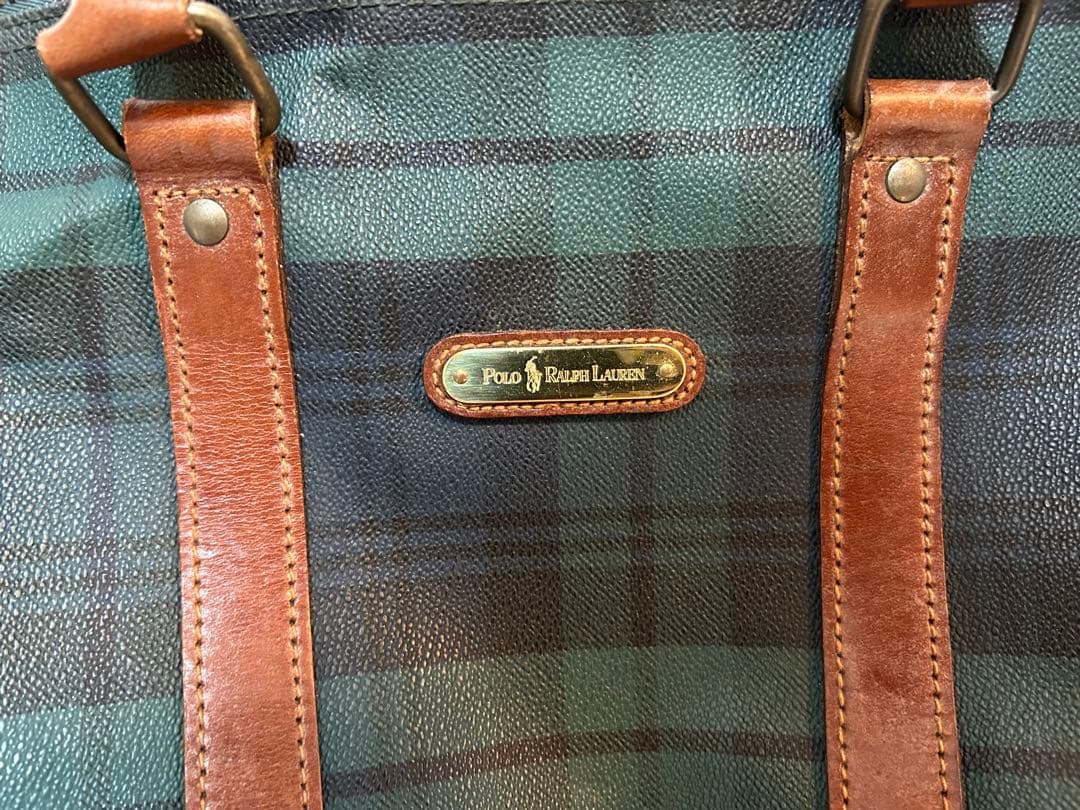 Polo Ralph Lauren チェック柄 ボストンバッグ