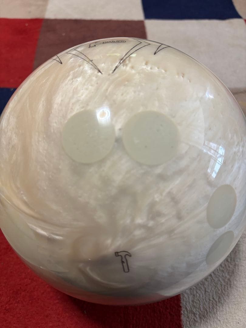 HAMMER ウィドースペア 15ポンド プラグ済み ボウリングボール