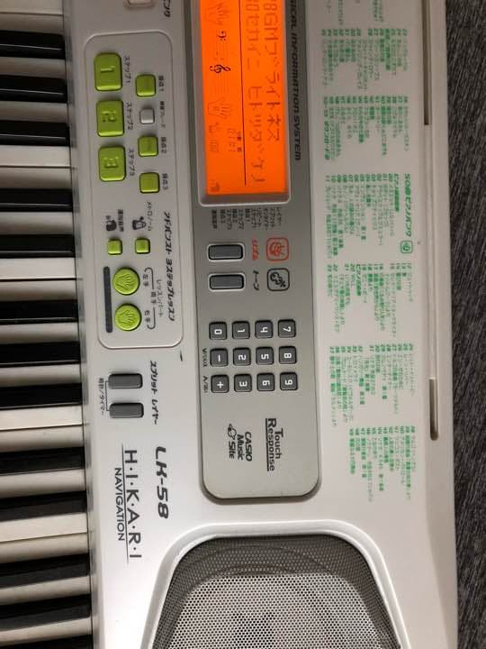 CASIO61鍵盤 光ナビキーボード  HIKARI LK-58