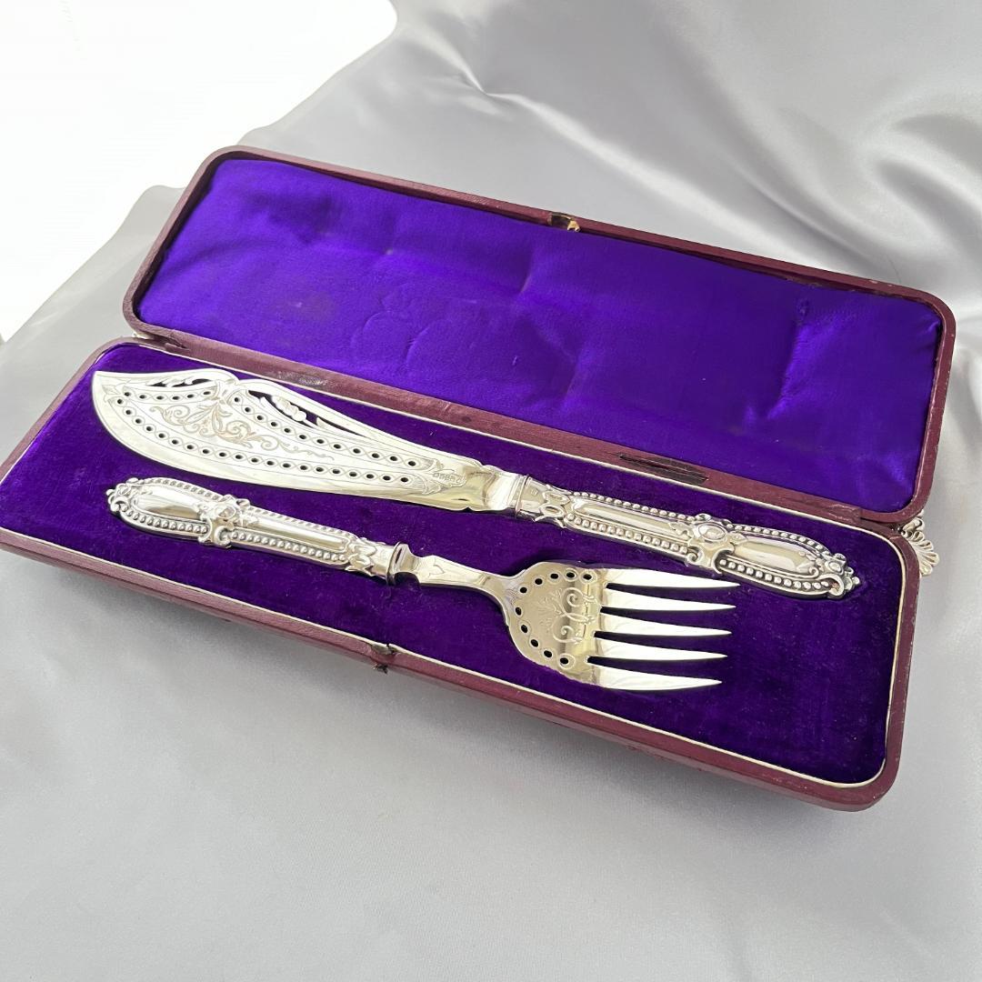 【Harrison Fisher】パールのサーバーセット 【シルバープレート】