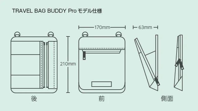 荷物をドッキングさせて移動を助ける。変身するオーガナイザーバッグ