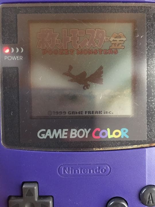 ゲームボーイカラー 本体&ソフト　ポケットモンスター金＊緑カセット付