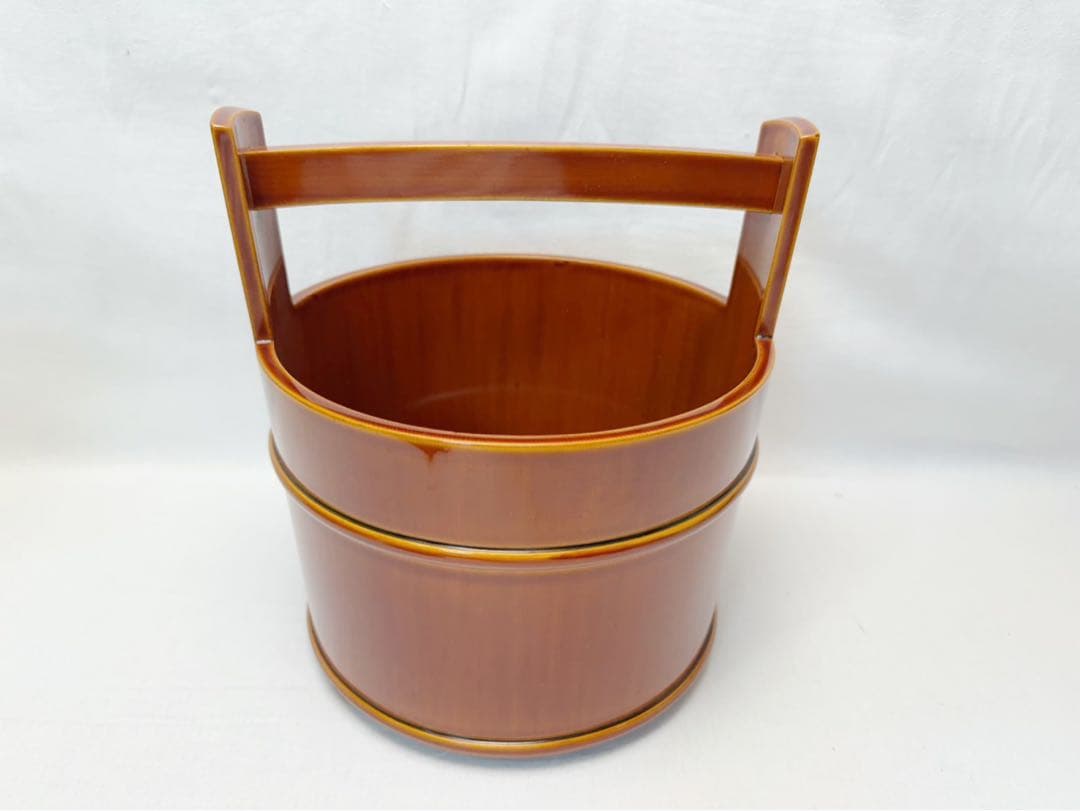 未使用 茶道具 飛騨高山 春慶塗 手桶水指煎茶道具 茶器 木工芸