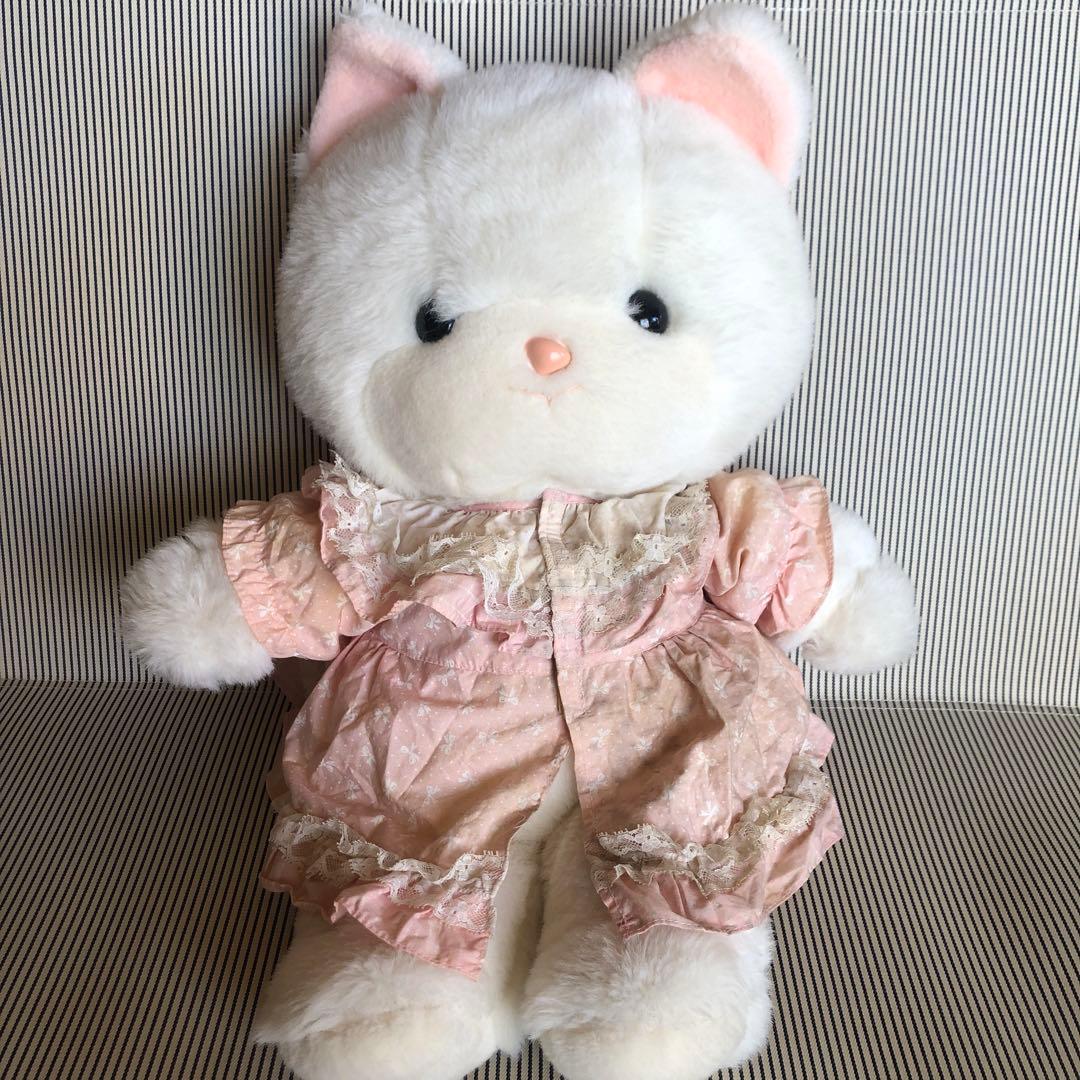 吉徳　ヨシトク　クリーミー　ぬいぐるみ　ネコ　レトロ