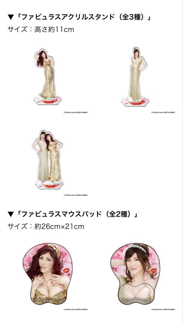 叶姉妹DMMオンクレ全種セット（アクリル・マウスパッド・ステッカー・バッグ）