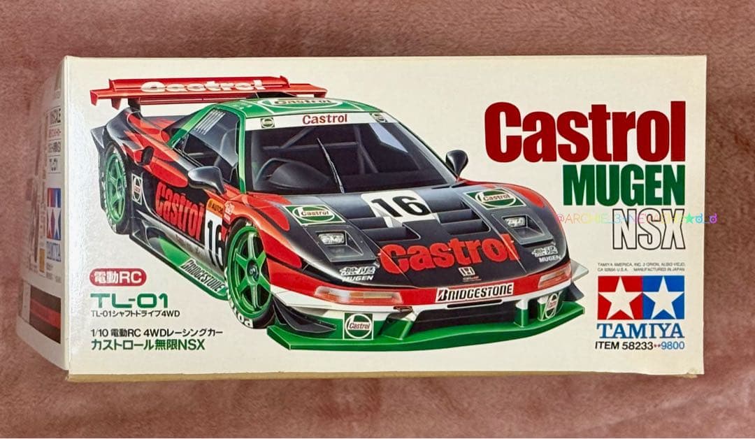 【未組み立て】タミヤ◆Castrol Mugen NSX TL-01シャーシ