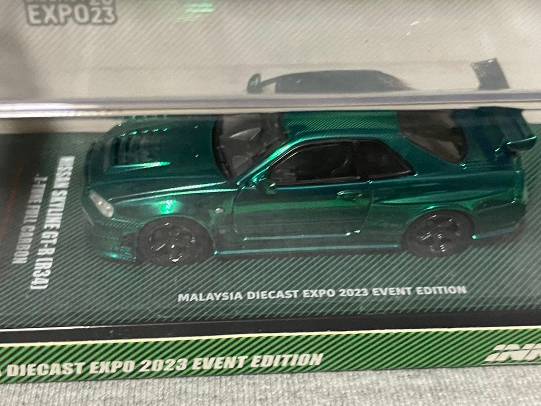 イノモデル 1/64 R34 Z-Tune グリーンカーボン MDX チェイス
