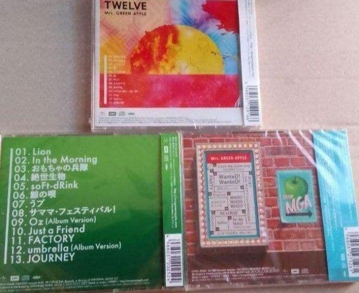 新品未開封 Mrs. GREEN APPLE 3作品