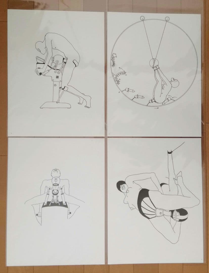 トミー・アンゲラー　大人の絵本　機械仕掛け　エロティック　未綴じシート51枚