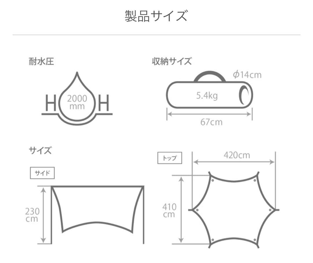 DODライダーズタンデムテント　いつかのタープ　TENTMAT3